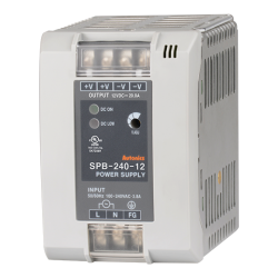 SPB-240-12  12VDC Çıkış 20A 240W Giriş 100-240VAC Giriş Raya Montaj Anahtarlamalı Güç Kaynağı